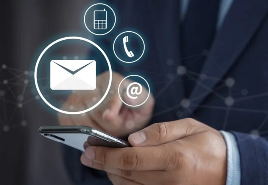 Business email setup on a mobile device